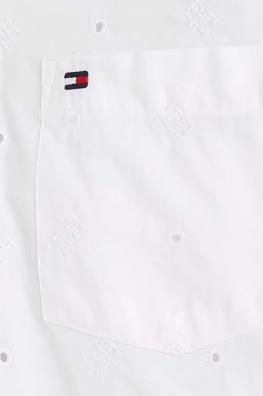 biały Tommy Hilfiger koszula bawełniana dziecięca