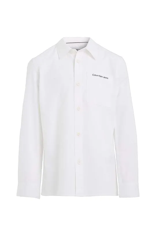 Bavlnená košeľa Calvin Klein Jeans biela