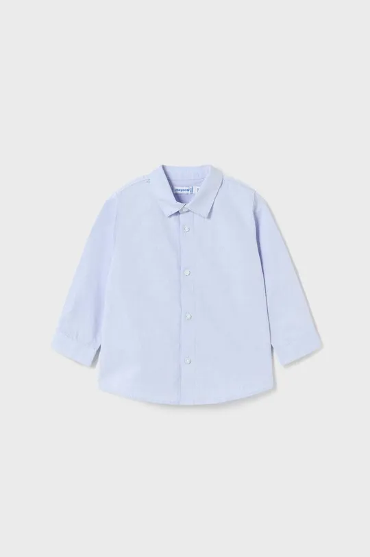 голубой Хлопковая рубашка для младенцев Mayoral Для мальчиков