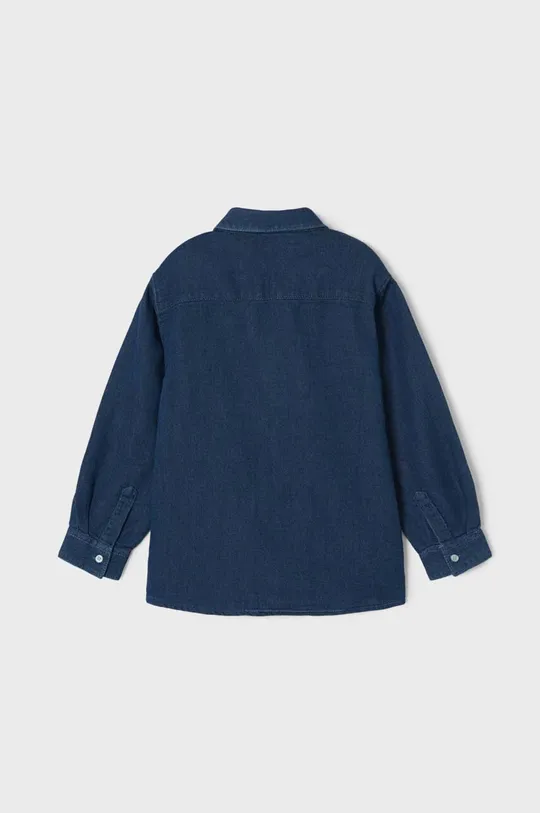 Παιδικό βαμβακερό πουκάμισο Mayoral σκούρο μπλε