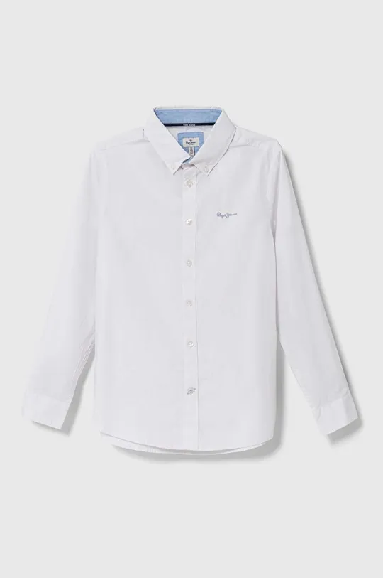 λευκό Παιδικό βαμβακερό πουκάμισο Pepe Jeans Για αγόρια