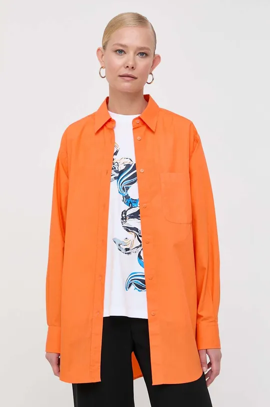 pomarańczowy BOSS koszula bawełniana Damski