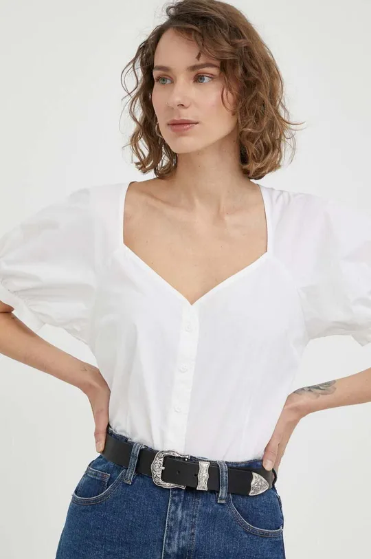 λευκό Βαμβακερό πουκάμισο Levi's Γυναικεία