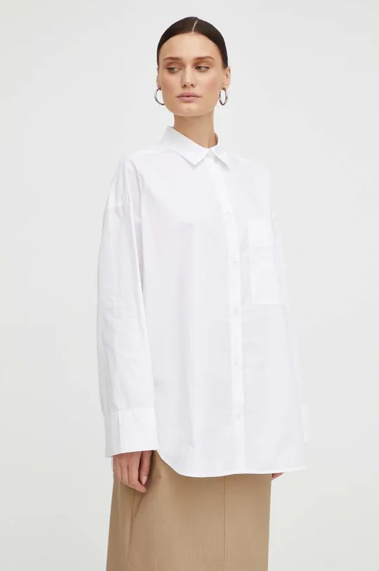 λευκό Βαμβακερό πουκάμισο By Malene Birger Γυναικεία