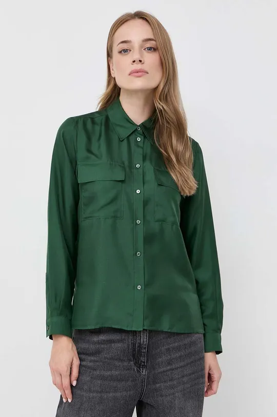 Svilena srajca MAX&Co. zelena