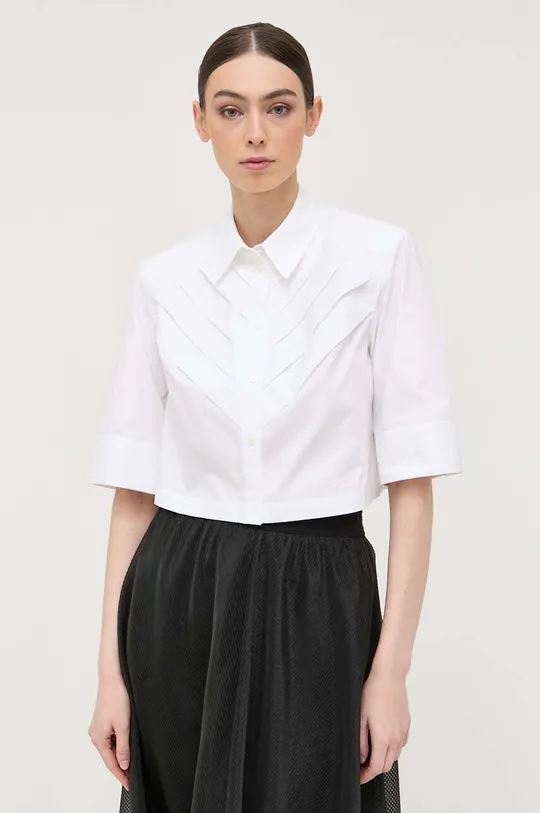 λευκό Βαμβακερό πουκάμισο Karl Lagerfeld KL x Ultimate ikon