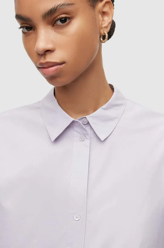 Хлопковая рубашка AllSaints Sasha  100% Органический хлопок