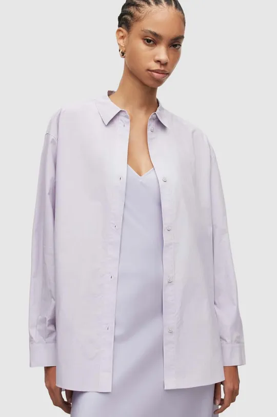 violetto AllSaints camicia in cotone Sasha
