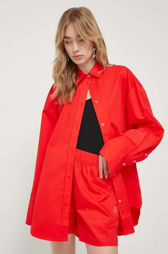 Βαμβακερό πουκάμισο Stine Goya κόκκινο