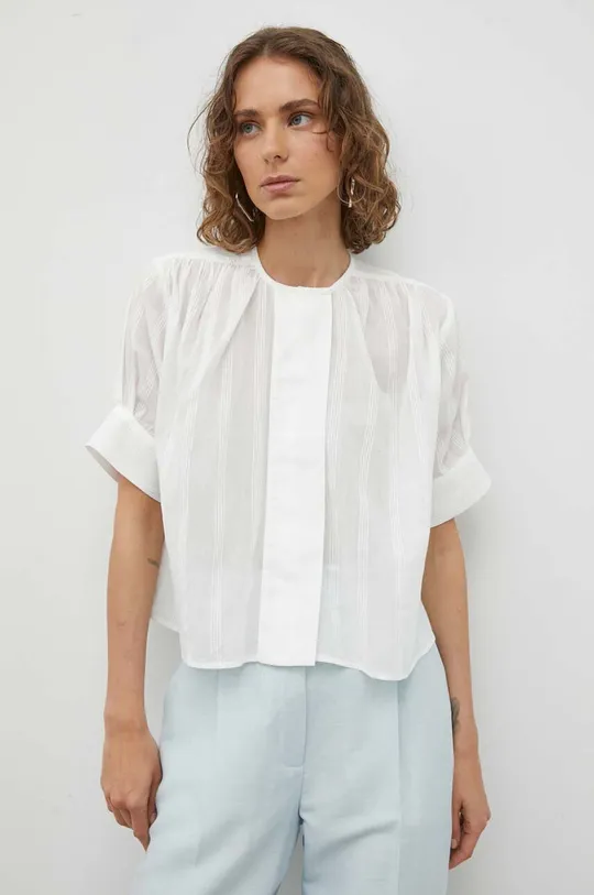 λευκό Βαμβακερό πουκάμισο Day Birger et Mikkelsen
