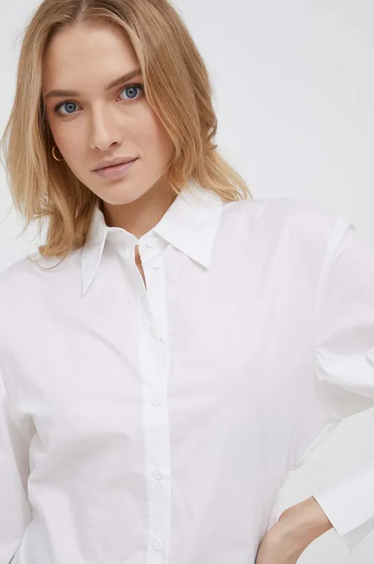 bijela Pamučna košulja Sisley Ženski