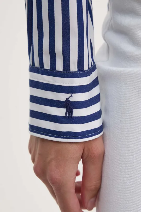 Бавовняна сорочка Polo Ralph Lauren 211891421 блакитний