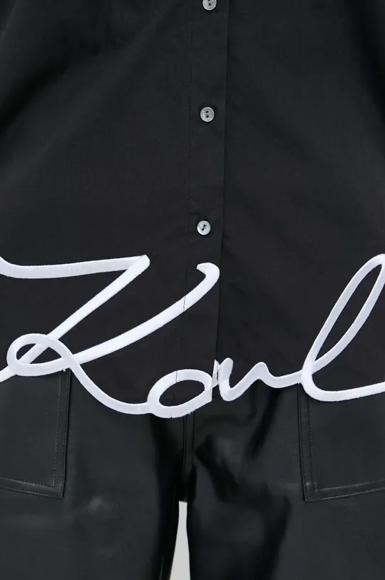 Хлопковая рубашка Karl Lagerfeld Женский