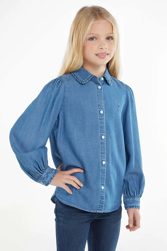 голубой Детская рубашка Tommy Hilfiger Для девочек