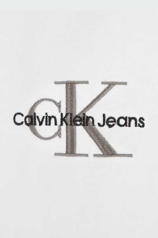 biela Detská bavlnená košeľa Calvin Klein Jeans