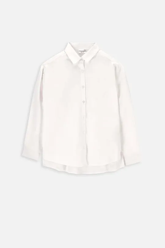 Detská bavlnená košeľa Coccodrillo biela