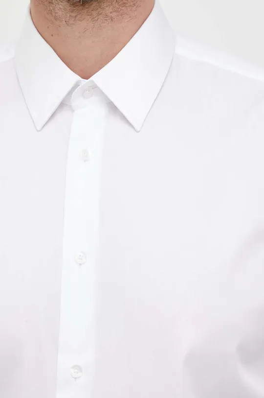 Βαμβακερό πουκάμισο Karl Lagerfeld λευκό