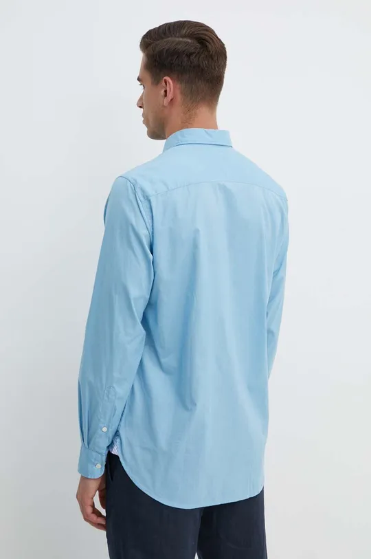 modrá Bavlnená košeľa Tommy Hilfiger