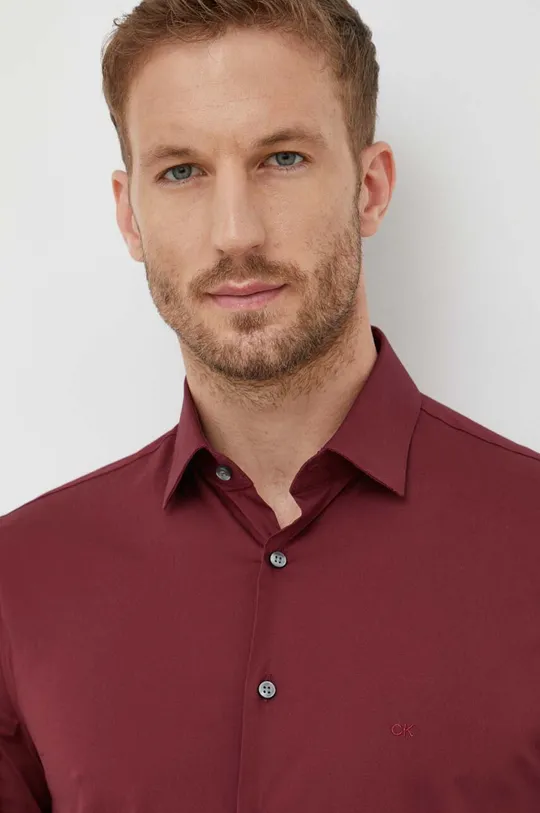 burgundské Košeľa Calvin Klein