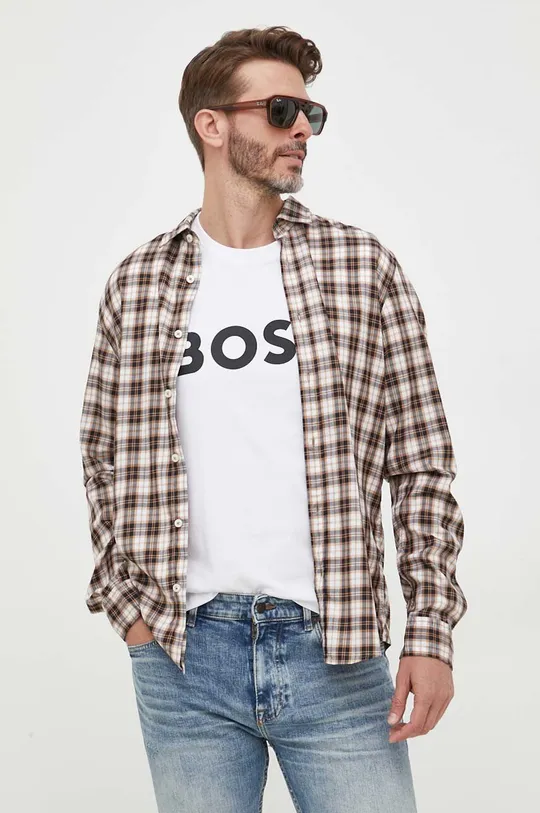 Рубашка BOSS  56% Лиоцелл, 41% Хлопок, 3% Эластан