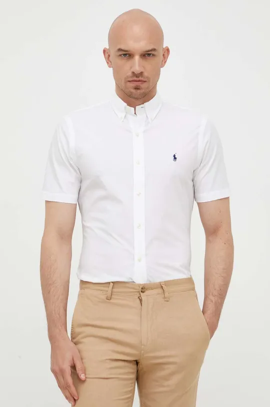 bianco Polo Ralph Lauren camicia Uomo