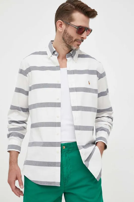 πολύχρωμο Βαμβακερό πουκάμισο Polo Ralph Lauren Ανδρικά