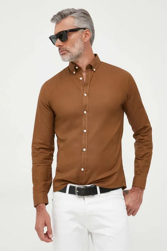 коричневый Рубашка Lindbergh Мужской