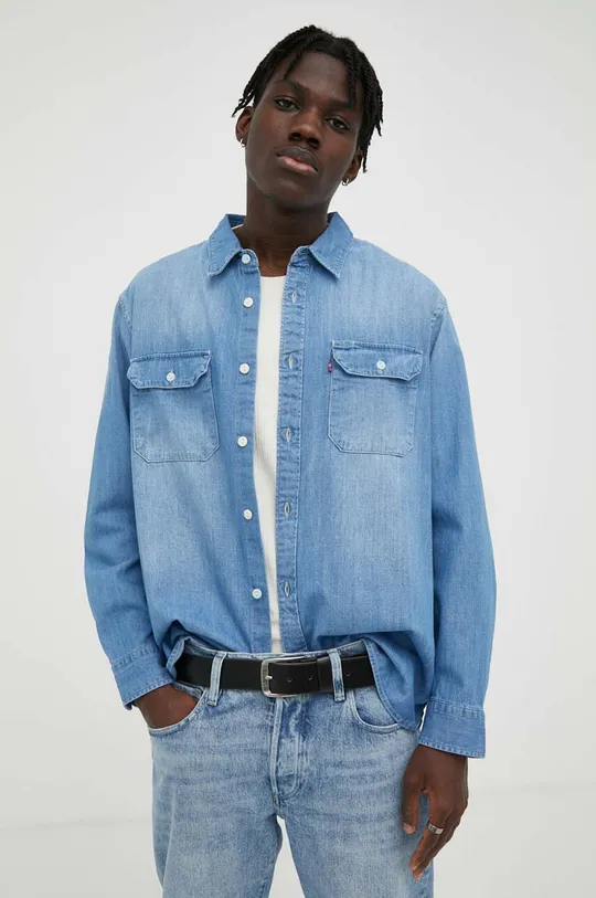 niebieski Levi's koszula jeansowa Męski