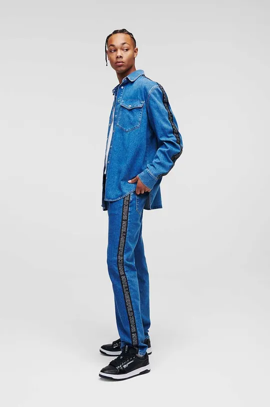 Rifľová košeľa Karl Lagerfeld Jeans Pánsky
