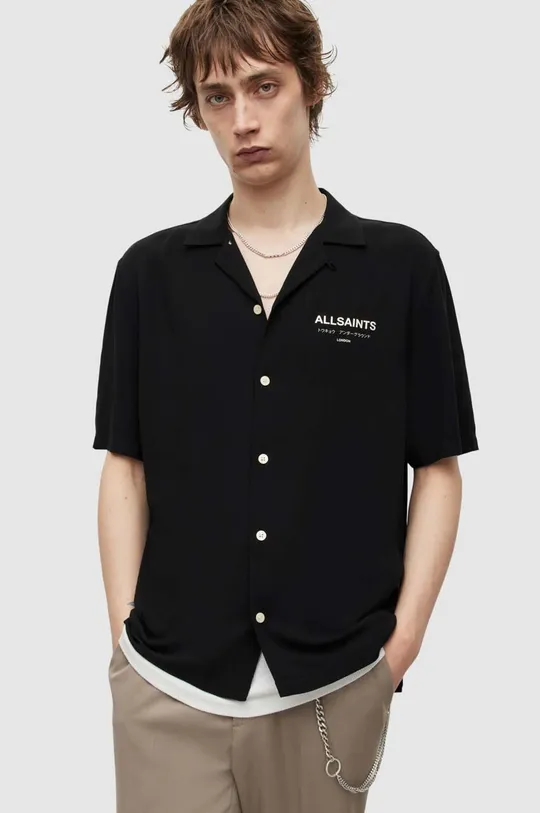 чёрный Рубашка AllSaints Мужской