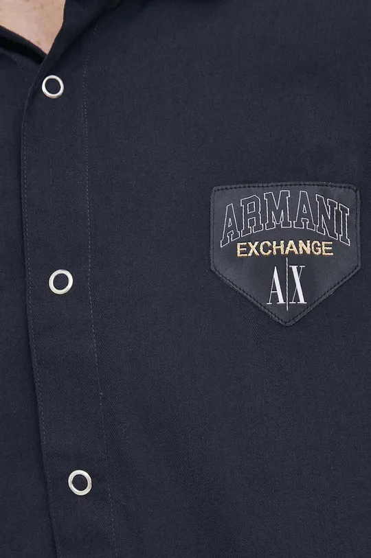 Πουκάμισο Armani Exchange σκούρο μπλε