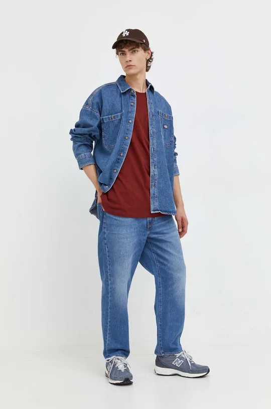 Dickies camicia di jeans blu