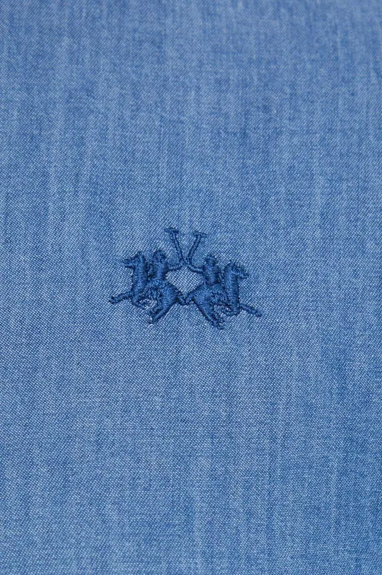 Джинсова сорочка La Martina блакитний