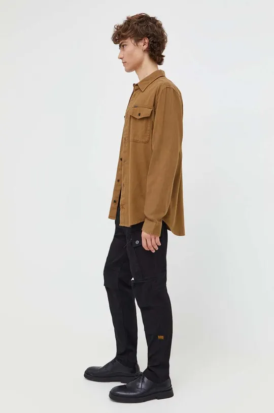 G-Star Raw camicia in cotone marrone