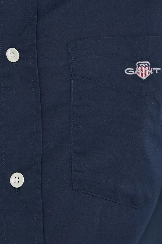 Bombažna srajca Gant mornarsko modra