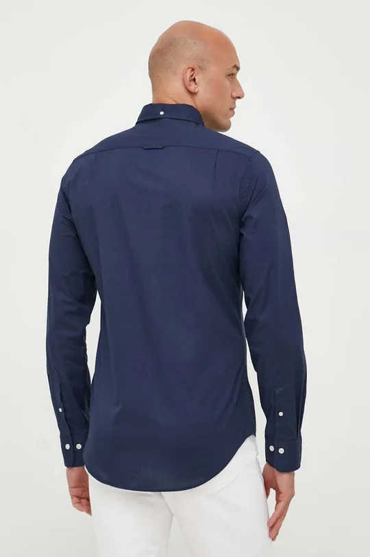 mornarsko modra Bombažna srajca Gant