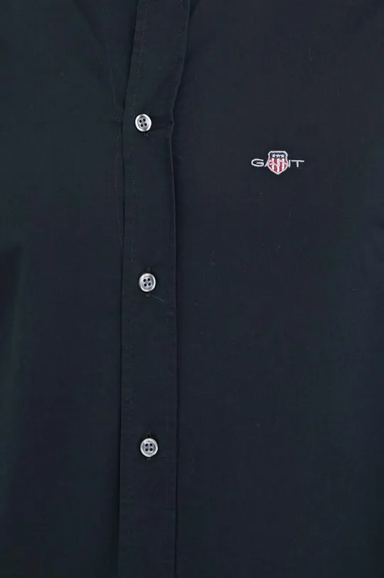 μαύρο Βαμβακερό πουκάμισο Gant
