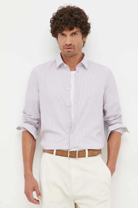 violetto Sisley camicia in cotone Uomo
