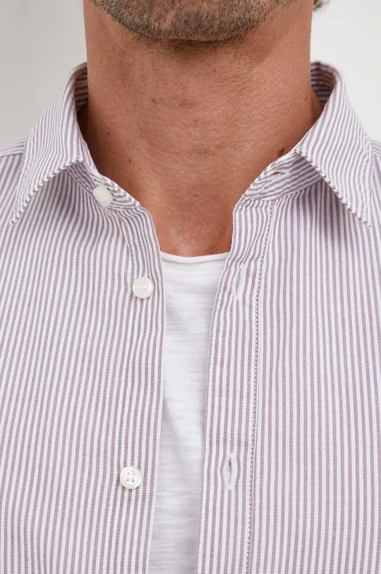 Sisley koszula bawełniana fioletowy