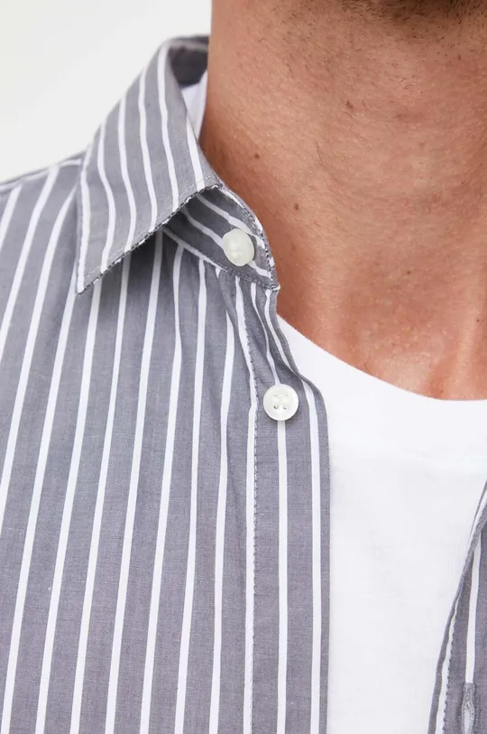Sisley camicia in cotone grigio