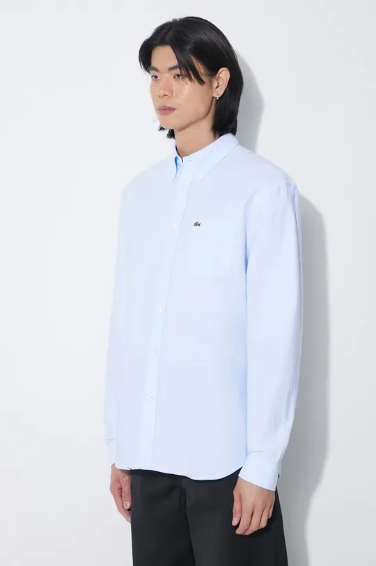 blue Lacoste cotton shirt
