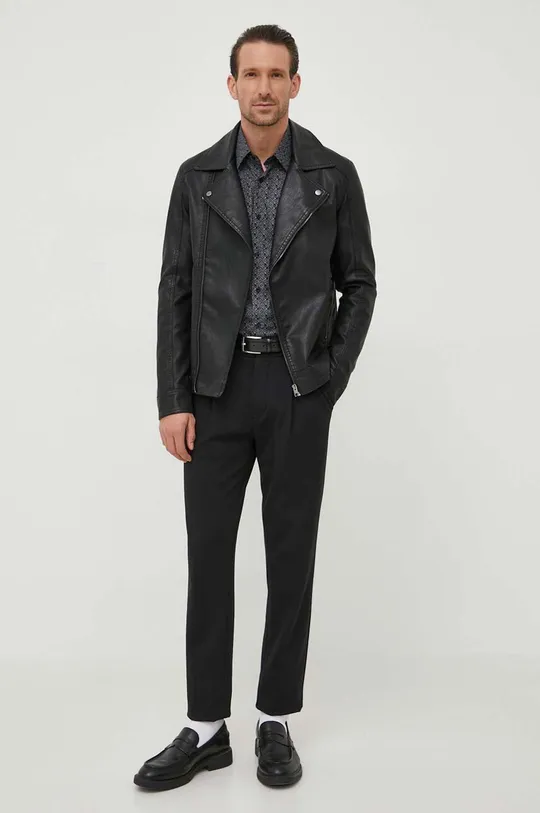 Karl Lagerfeld koszula bawełniana czarny