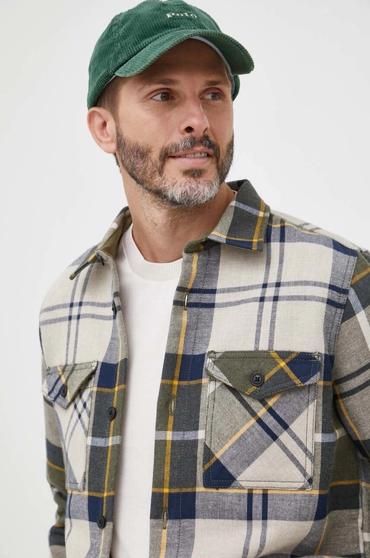 Βαμβακερό πουκάμισο Barbour Cannich Overshirt MOS0117 πολύχρωμο