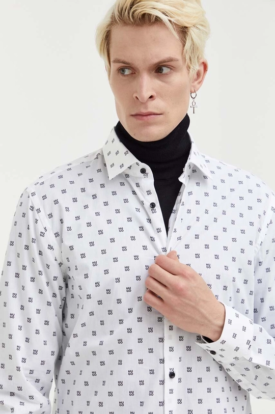 bianco HUGO camicia in cotone