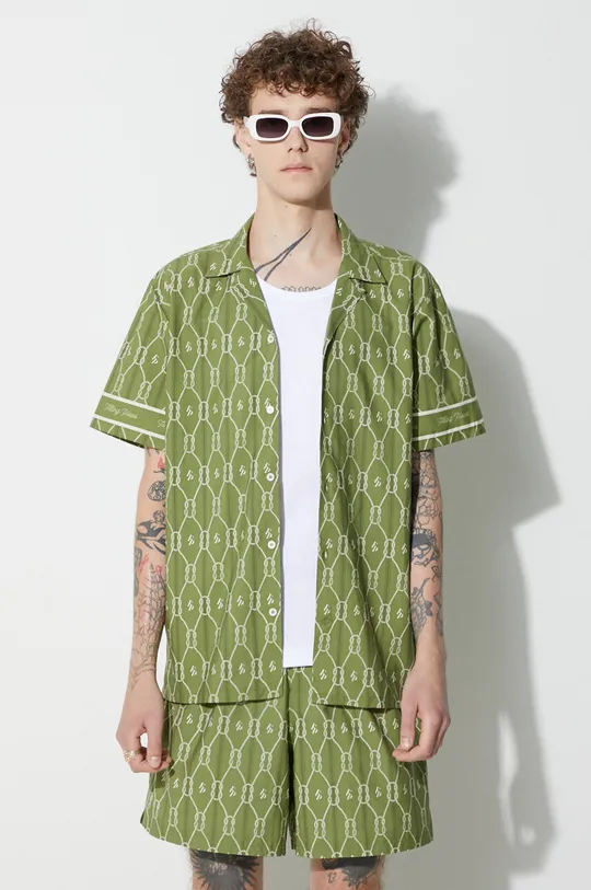 πράσινο Βαμβακερό πουκάμισο Filling Pieces Ανδρικά