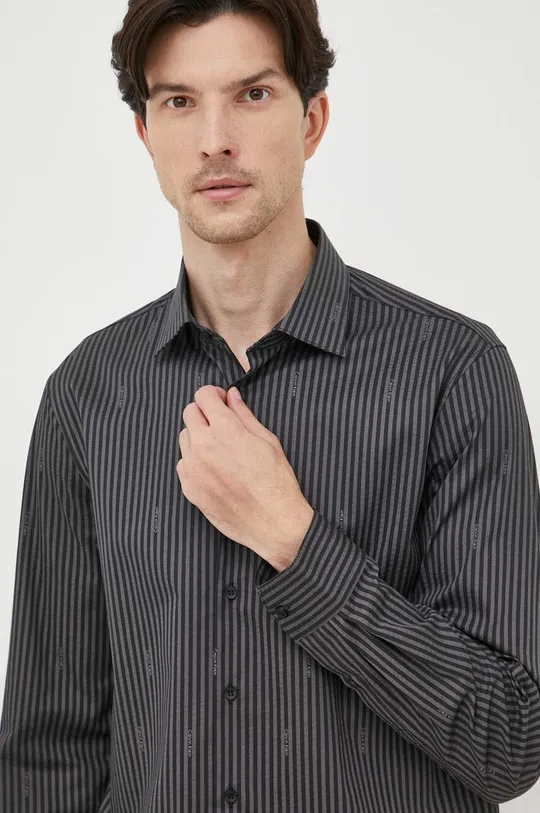 czarny Calvin Klein koszula Męski
