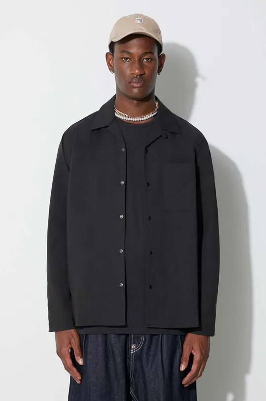 Norse Projects shirt Carsten Solotex Twill LS black