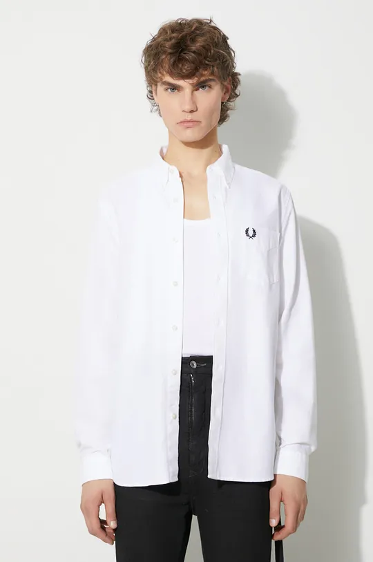 white Fred Perry cotton shirt Men’s