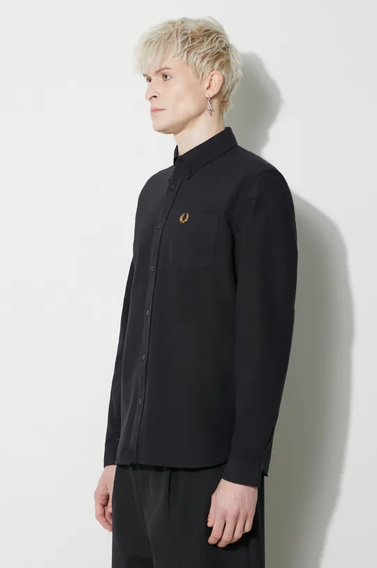 black Fred Perry cotton shirt