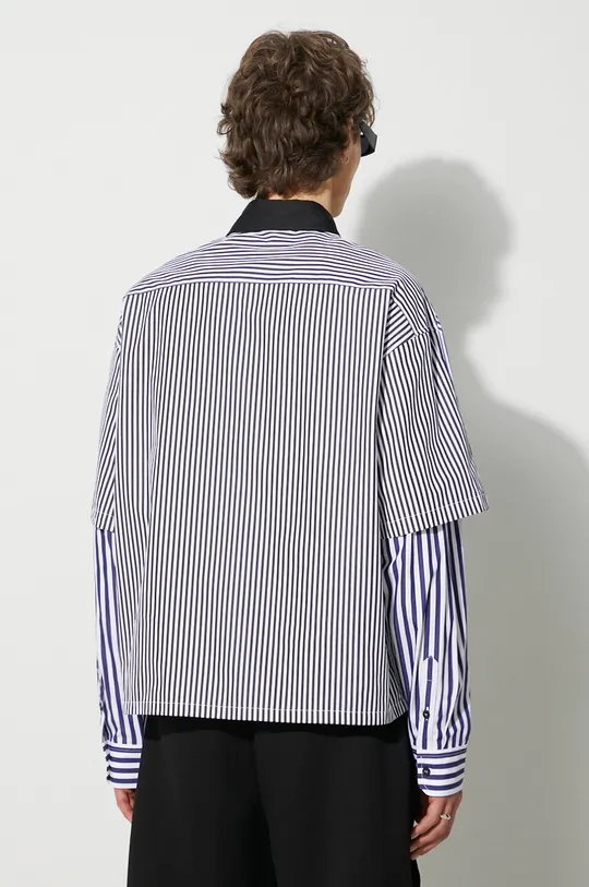Heron Preston camicia in cotone Doublesleeves Stripes Shirt 100% Cotone
